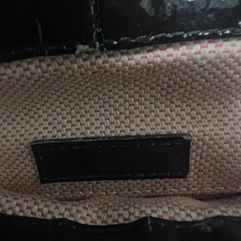 Dooney & Burke Black Patent Leather Handbag HP - Picture 13 of 14